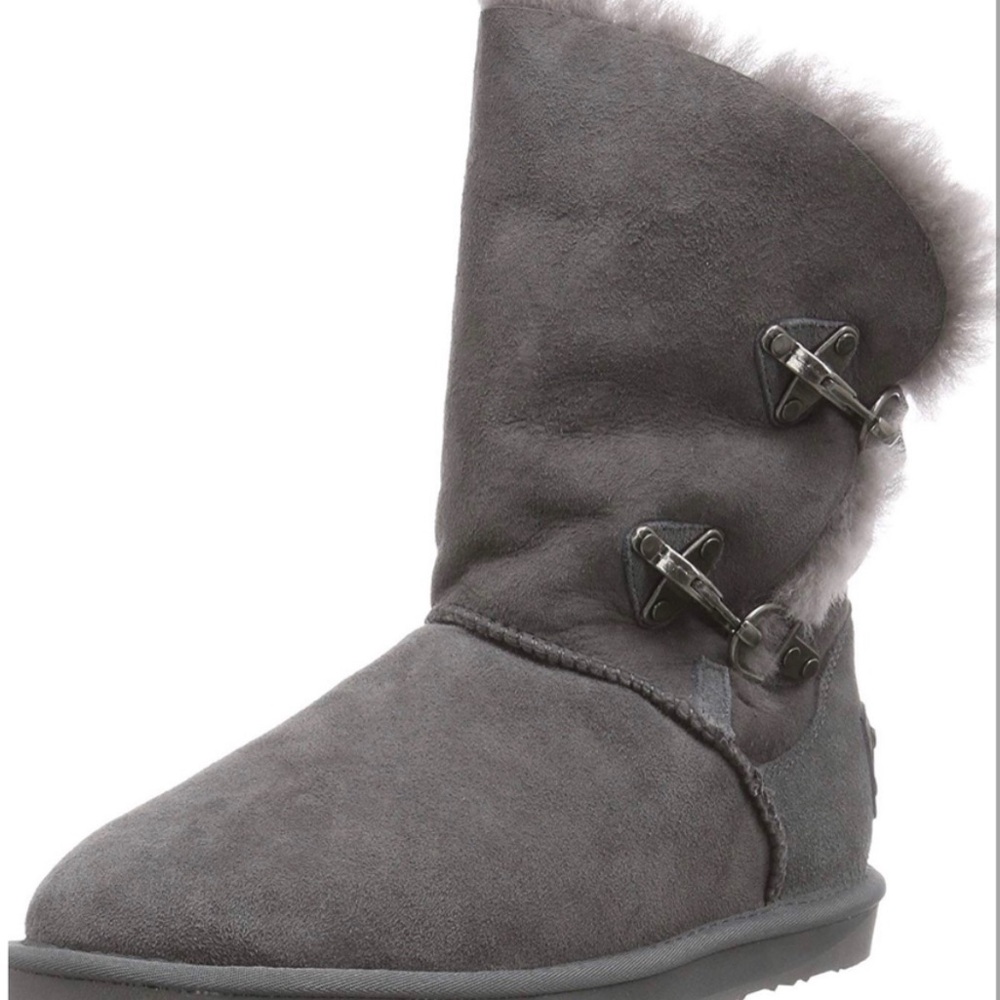Australia Luxe Collective Women fashion Classic Shearling + Buckles Boots 8 NWB! - Picture 2 of 3